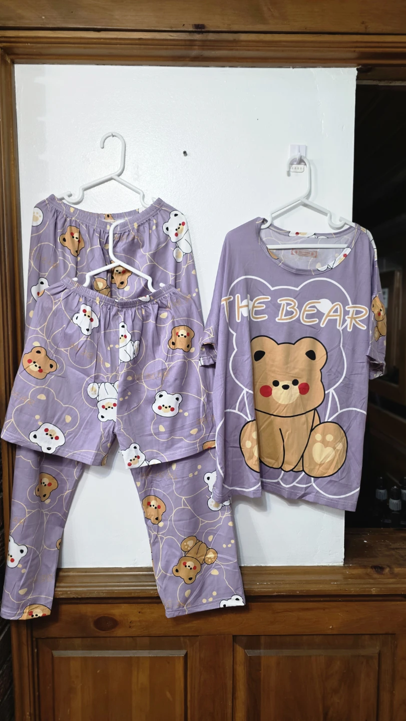 4-Piece Pajama Set - Hello Kitty, Cinnamoroll, Bears & Bunnies - photo 3