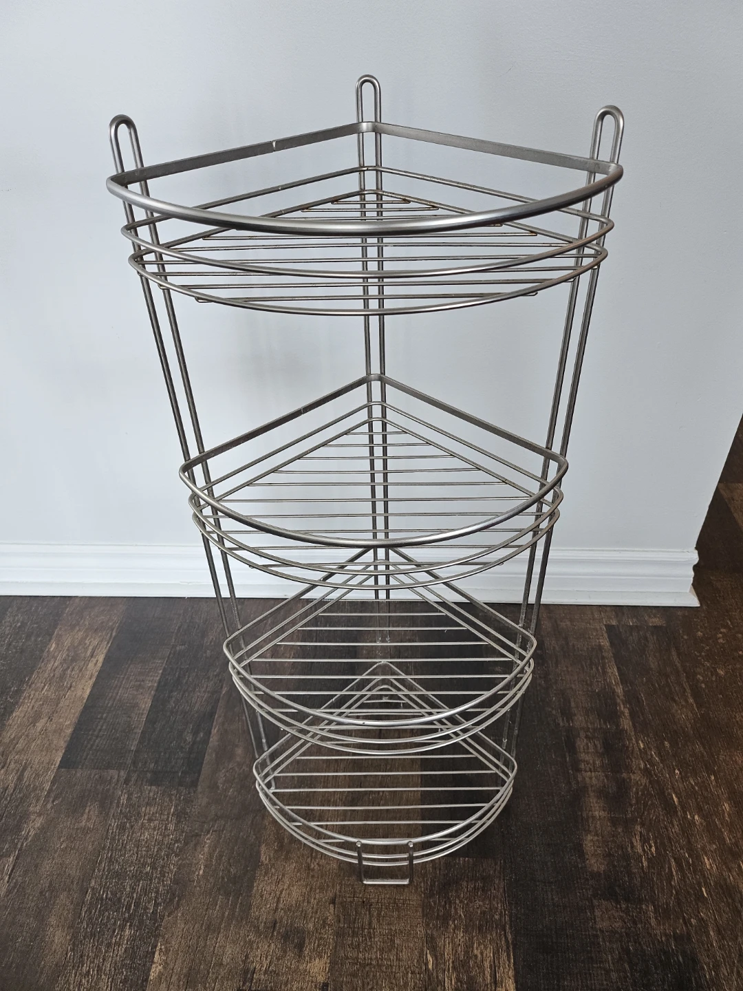 3-Tier Metal Corner Shelf Unit - photo 3