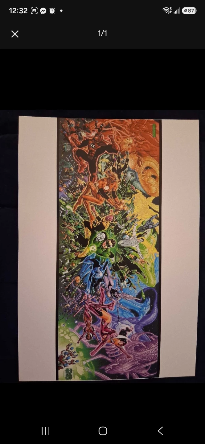 DC Comics Poster on cardstock