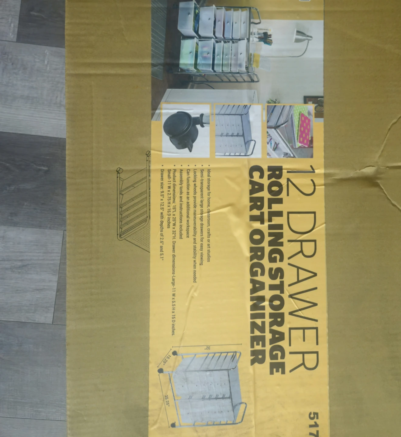 12 Drawer Rolling Storage Cart - photo 5