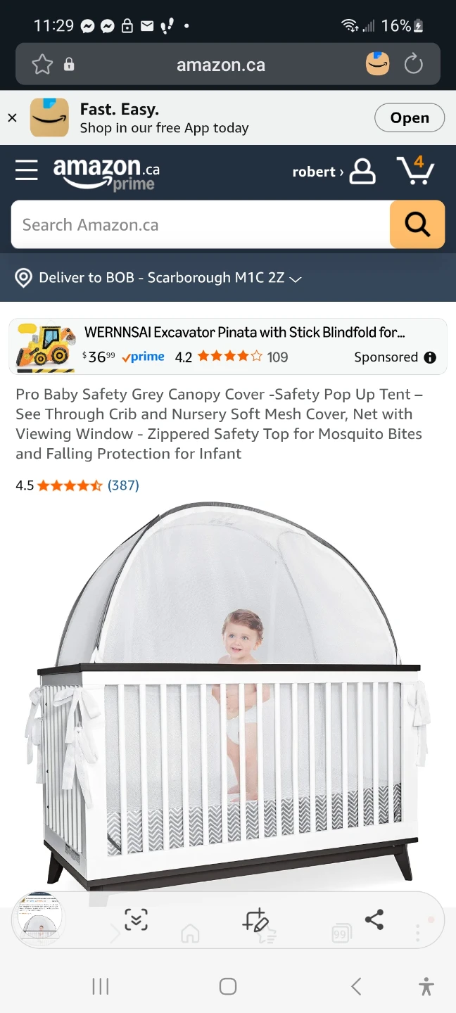 Pro Baby Safety Canopy Cover