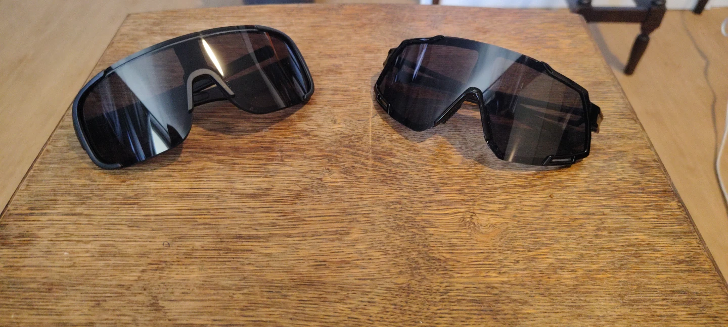 Two Pairs of Black Sport Sunglasses