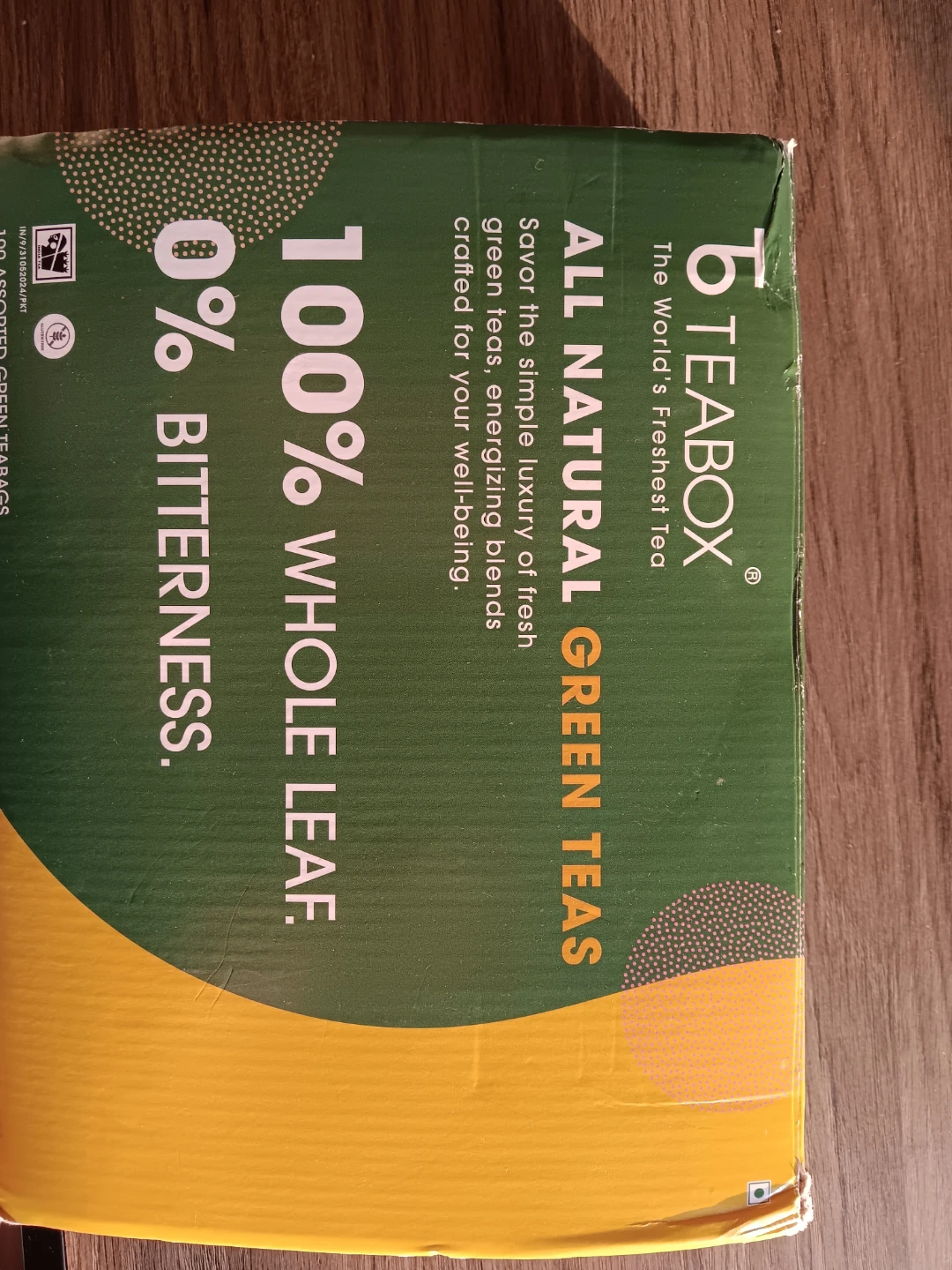 Teabox All Natural Green Teas Assorted Box - photo 3