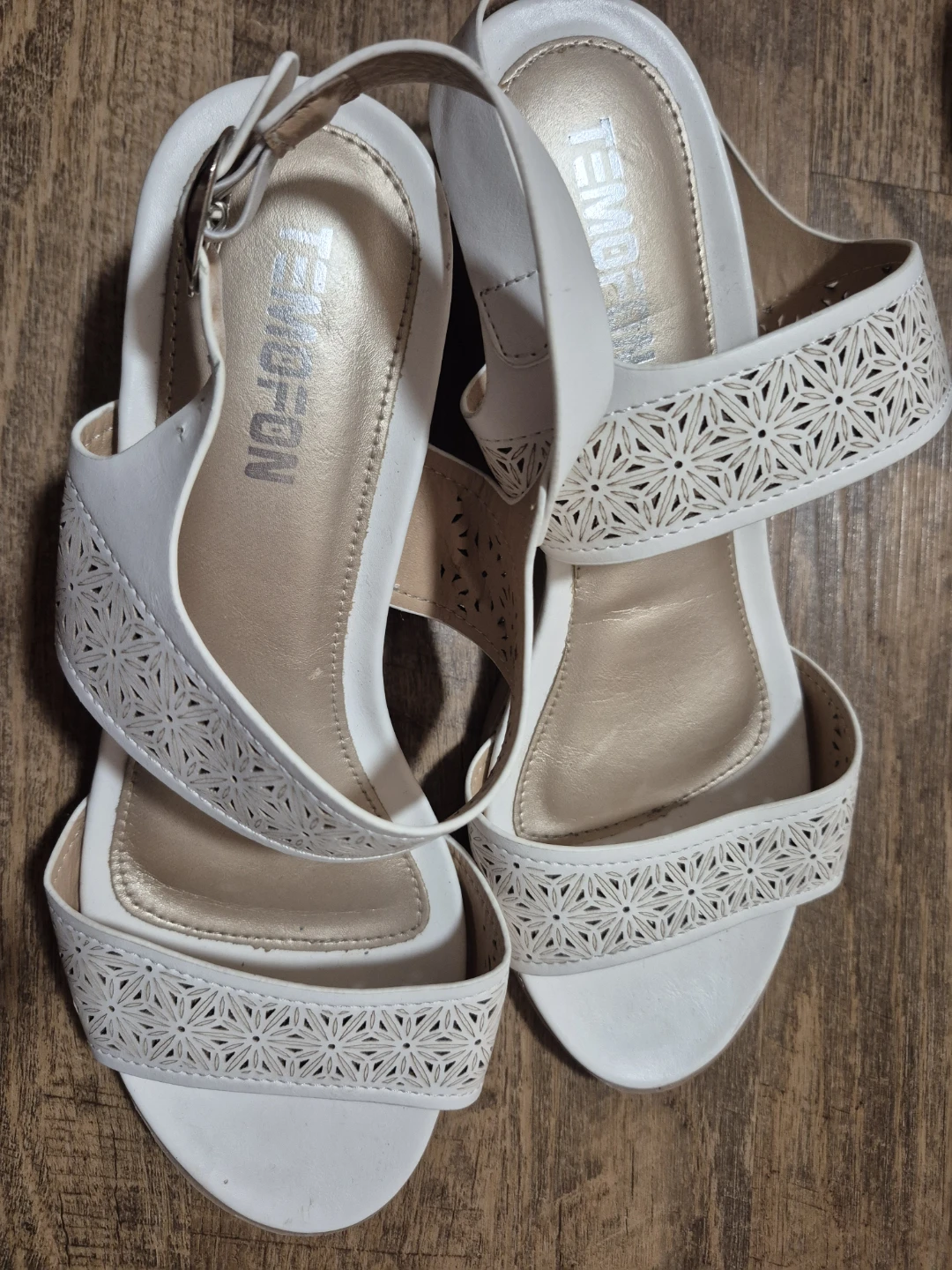 TENDENZIA White Women's Wedge Sandals - photo 2