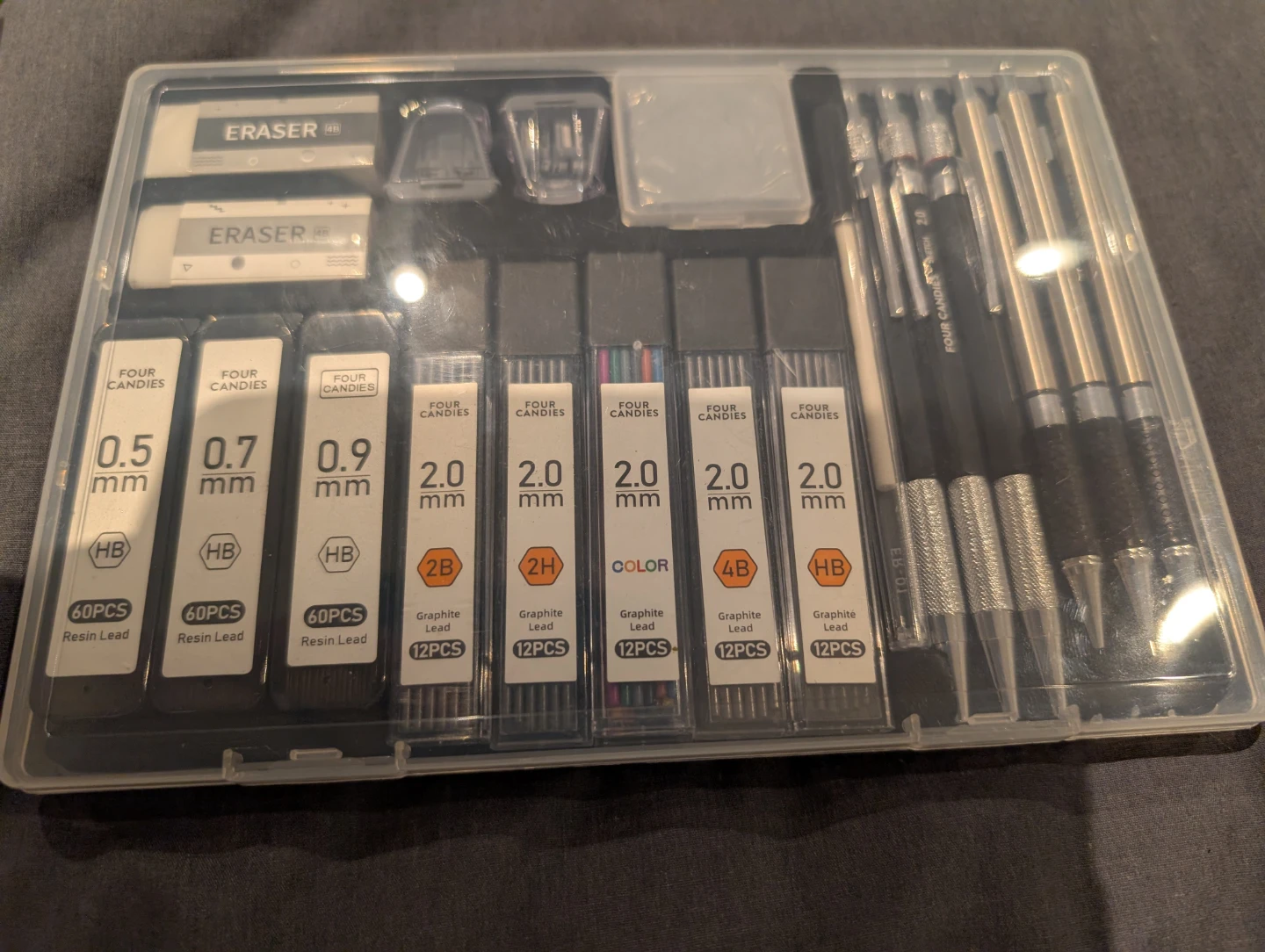 Mechanical Pencil and Lead Refill Set