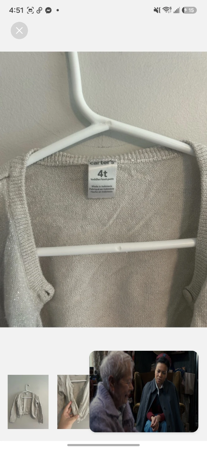 Carter's Toddler Cardigan Size 4T - photo 3