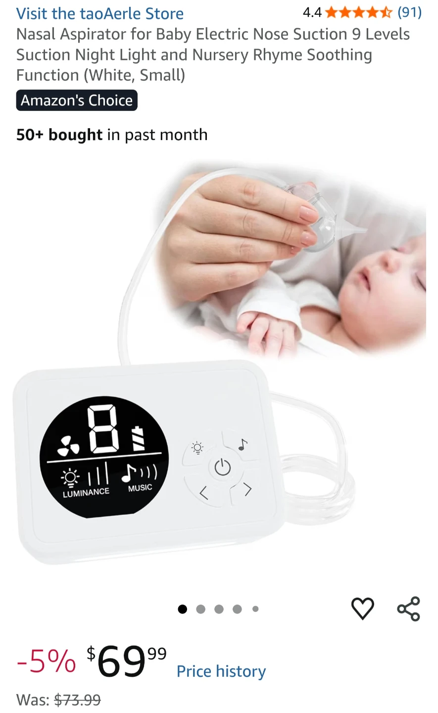 Electric Baby Nasal Aspirator - photo 3