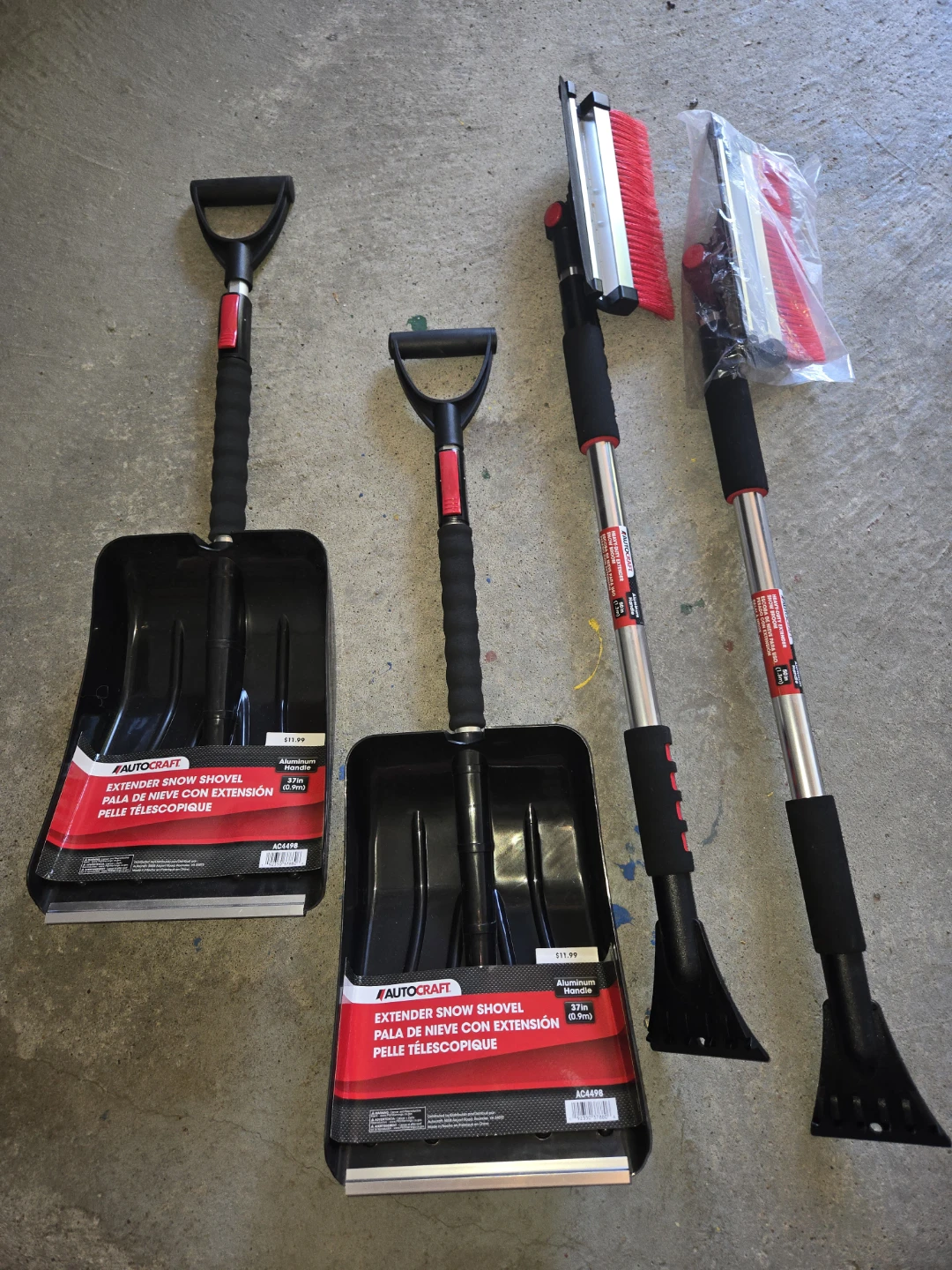 Autocraft Snow Shovel and Brush Set
