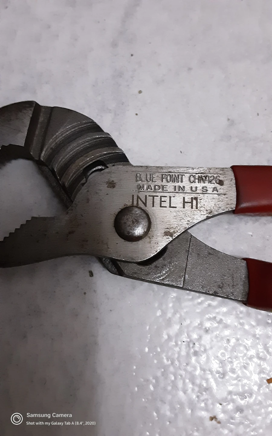 2 Adjustable Pliers Set Red Handles , Blue  point  made in Usa - photo 3