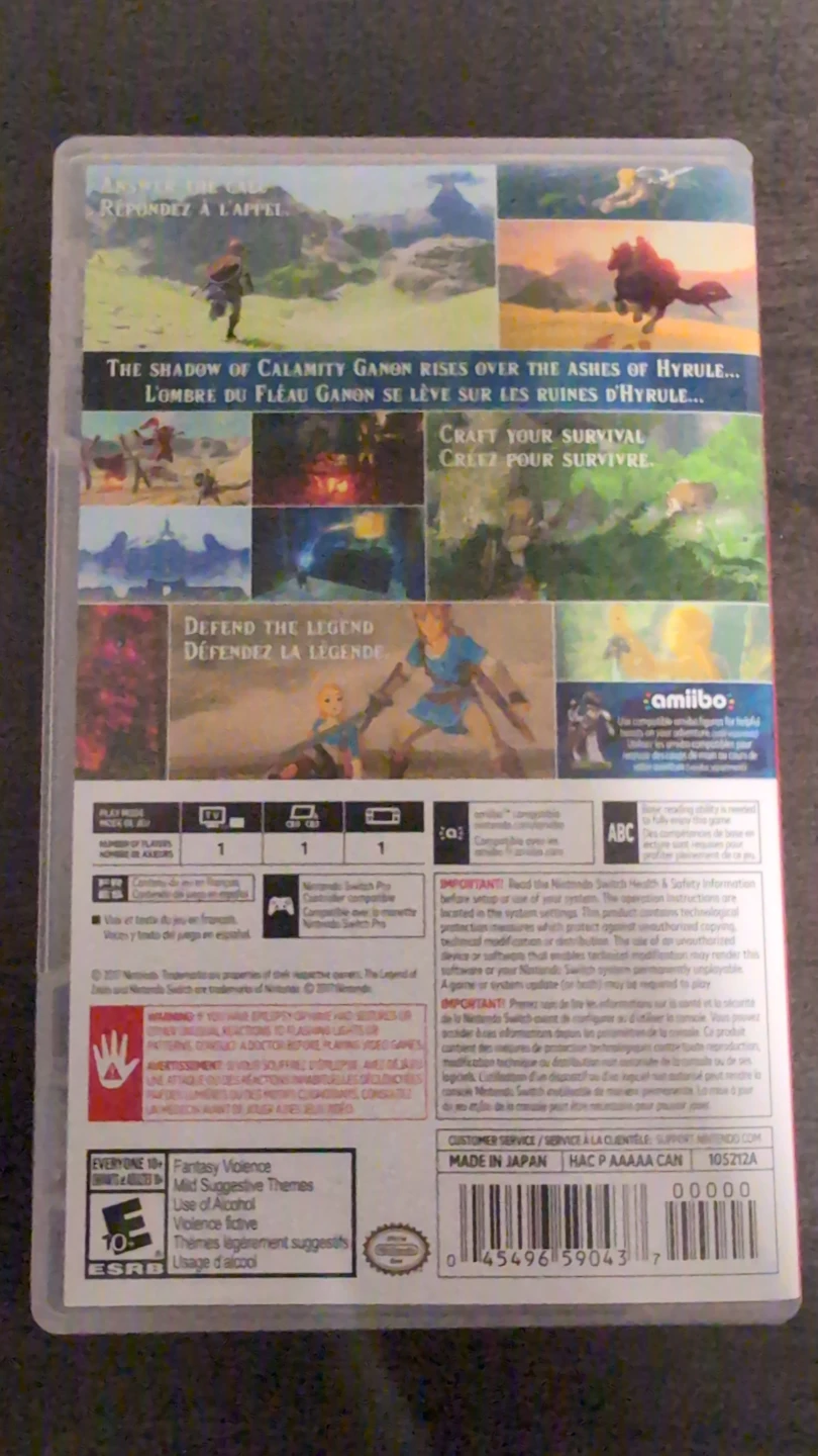 Nintendo Switch The Legend of Zelda: Breath of the Wild Game - photo 3