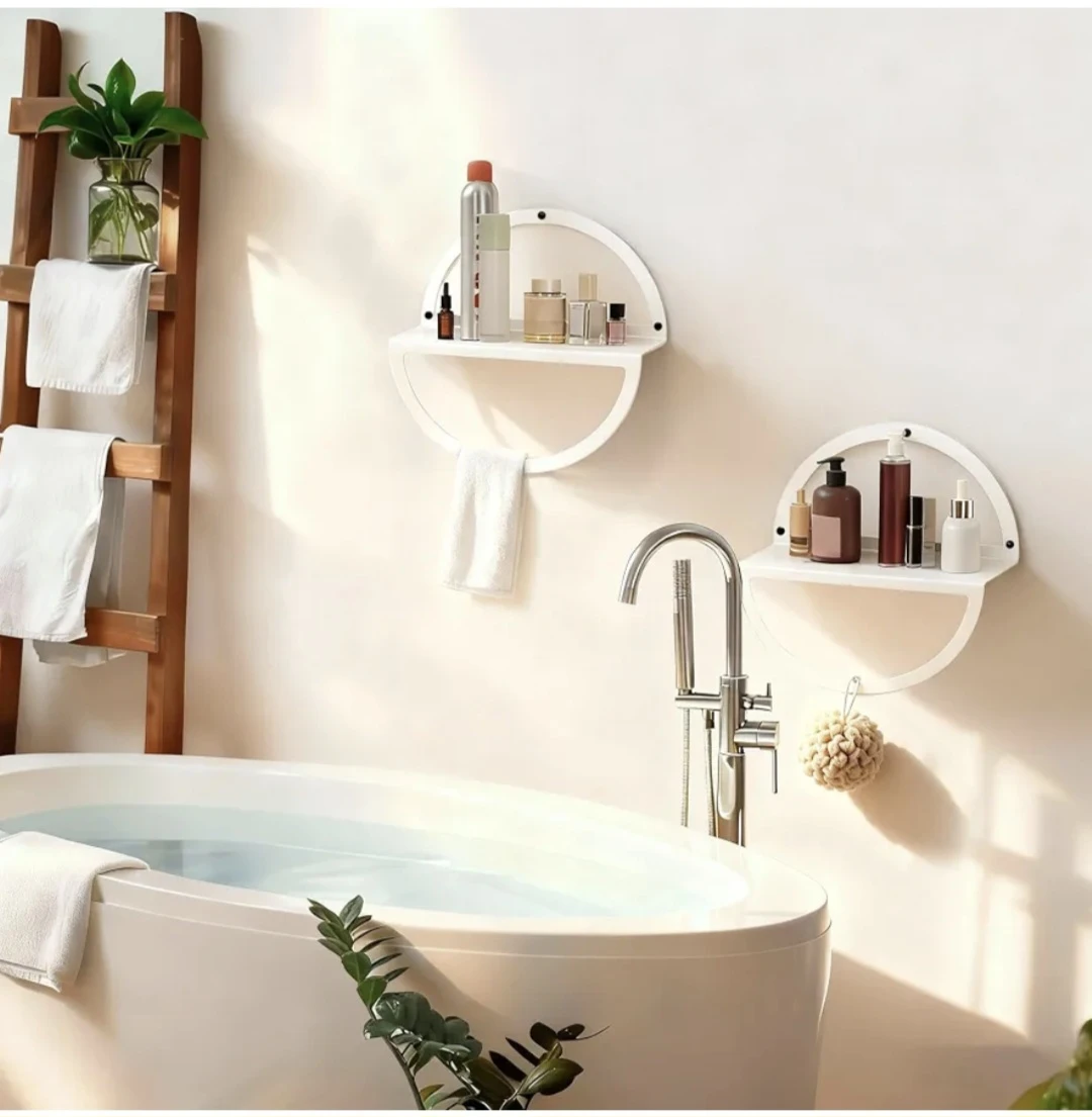 White Floating Shelves (Set of 2) - photo 5