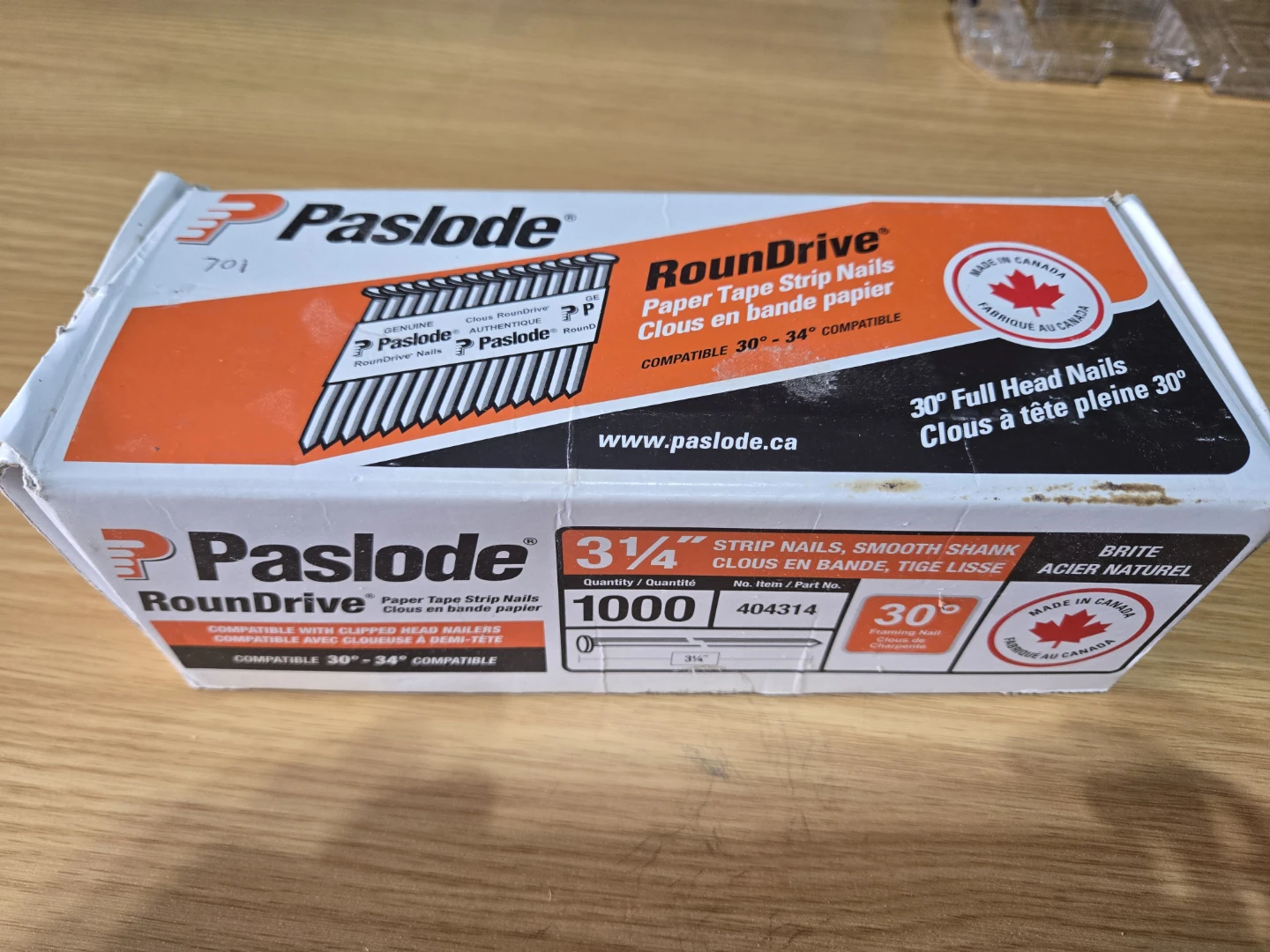Paslode 3 1/4" Smooth Shank Strip Nails (700)