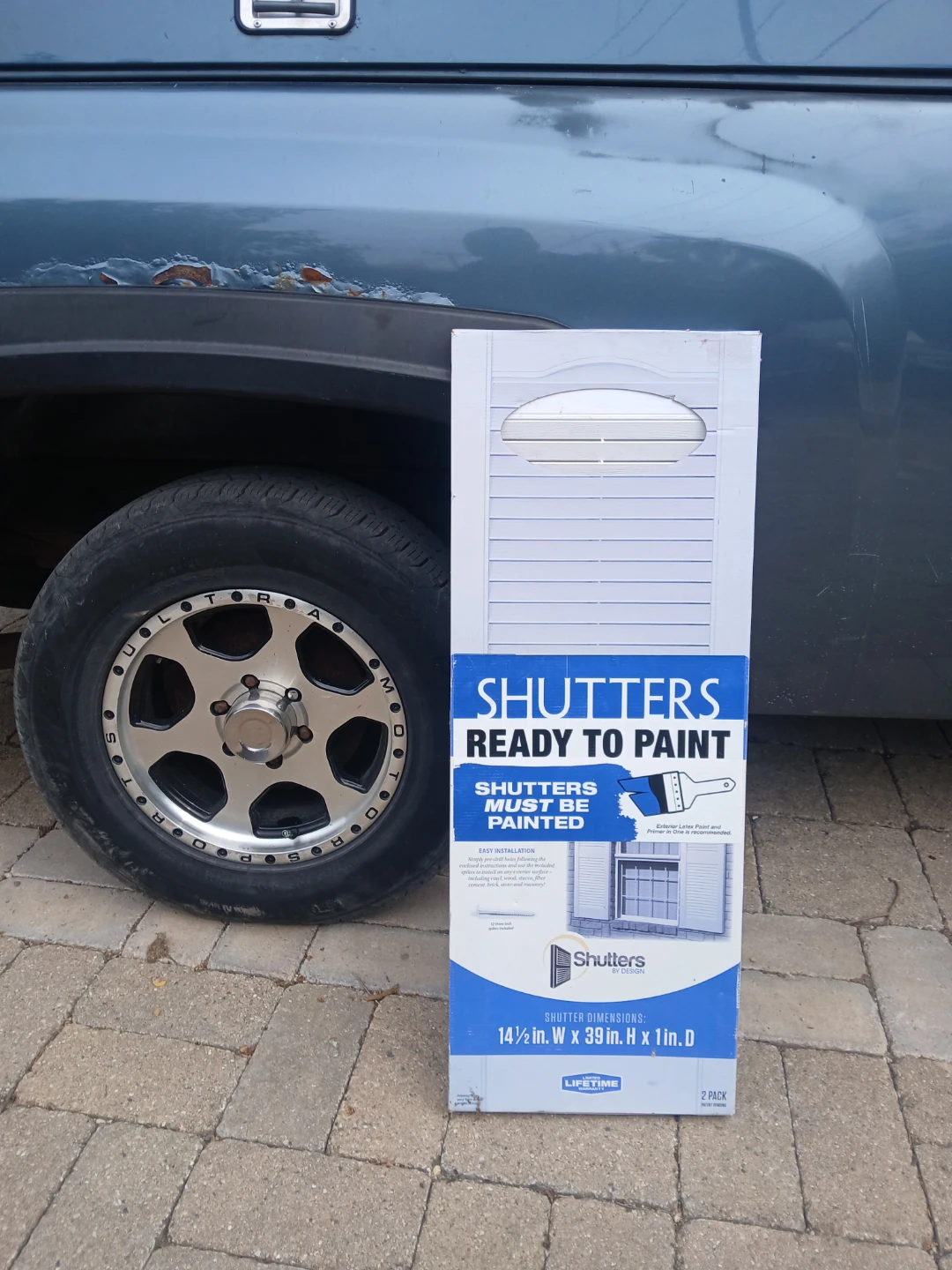 Shutters by Design Ready to Paint Shutters - 2 Pack