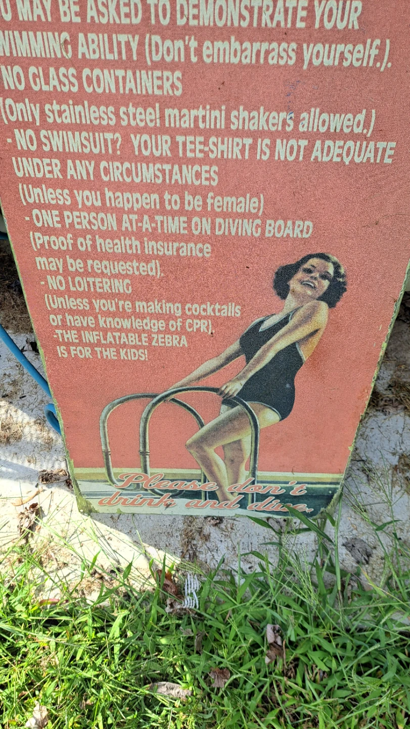 The Bell's Pool Rules Sign - photo 3