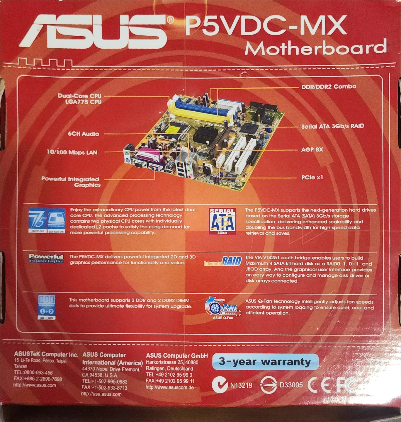 ASUS P5VDC-MX Motherboard - photo 3