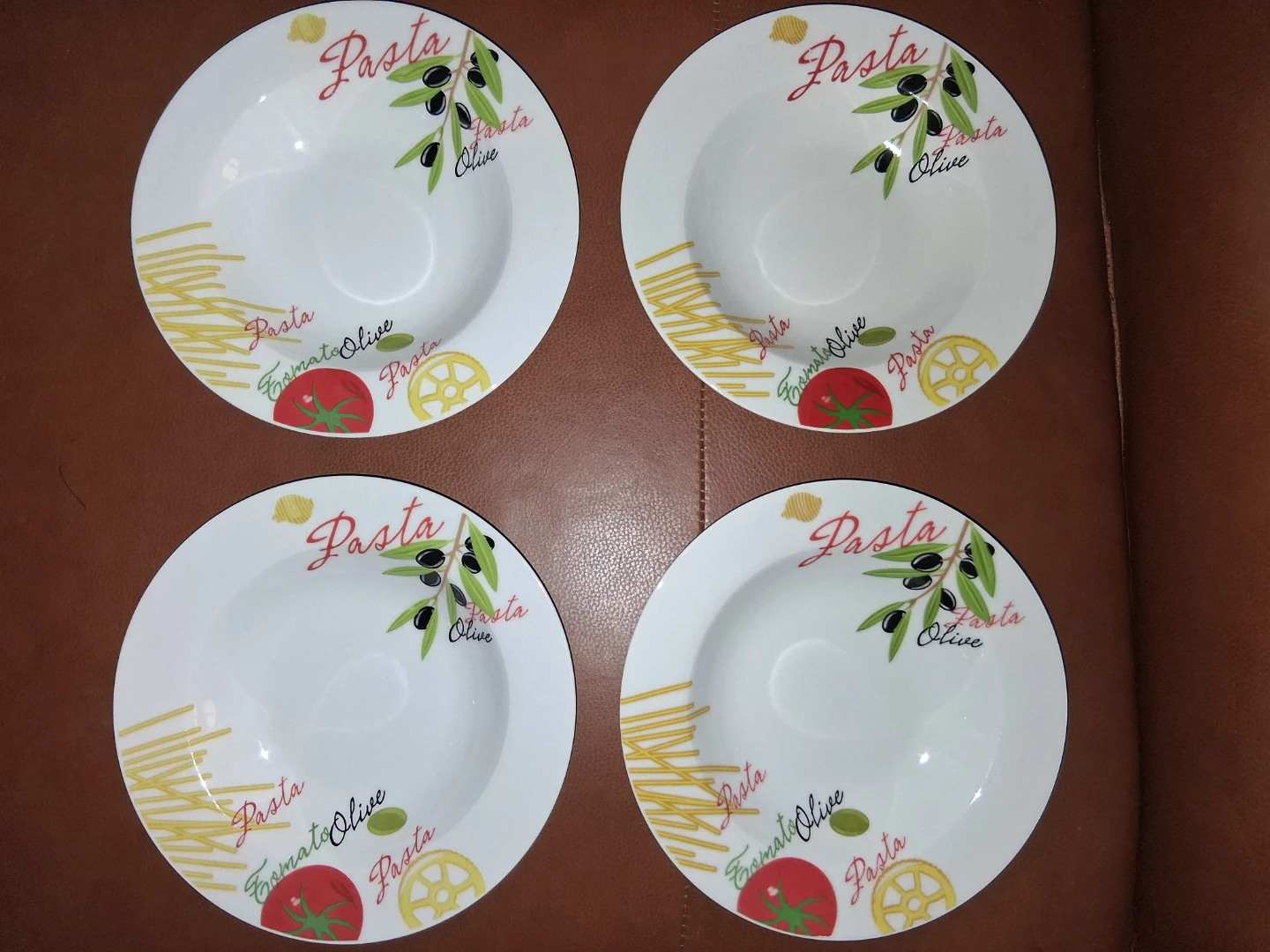 Set of 4 Porcelain Pasta Bowls from Kitchen Stuff Plus!