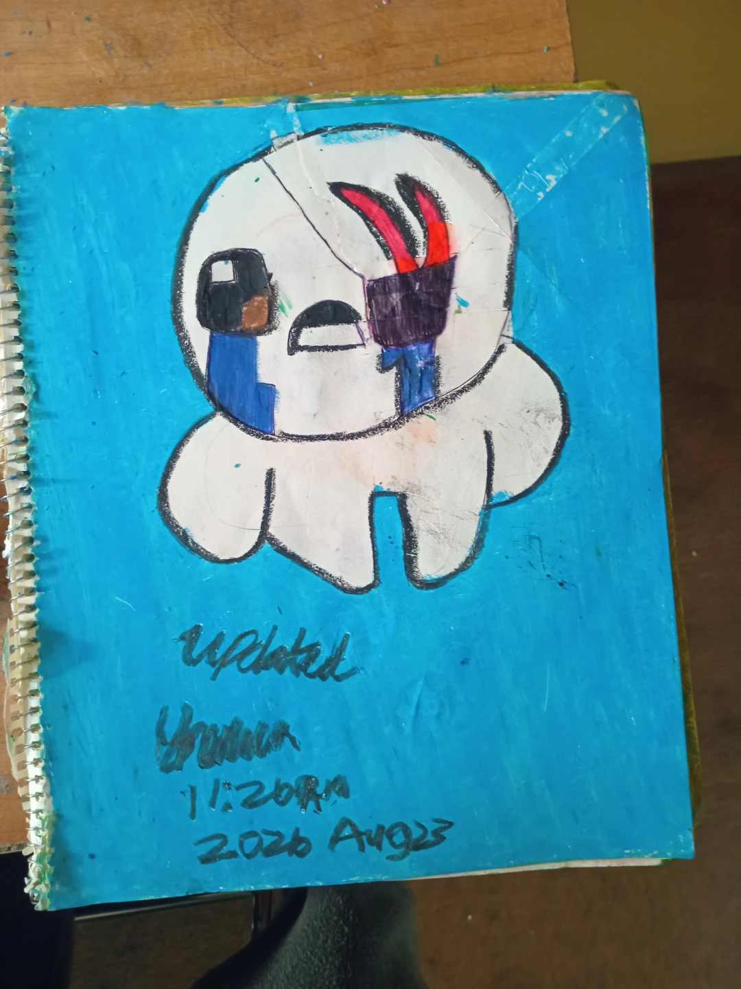 BLUE BACKGROUND: Video Game Character by Custom Artist Sherwin