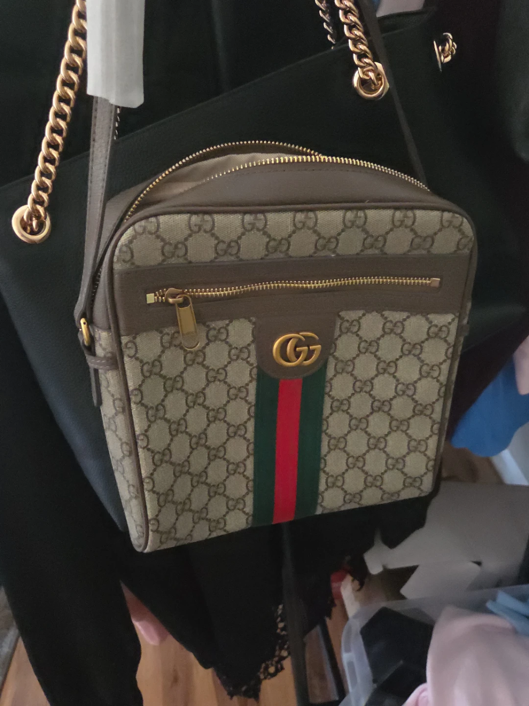 Gucci Monogram Camera Bag design  bag replica