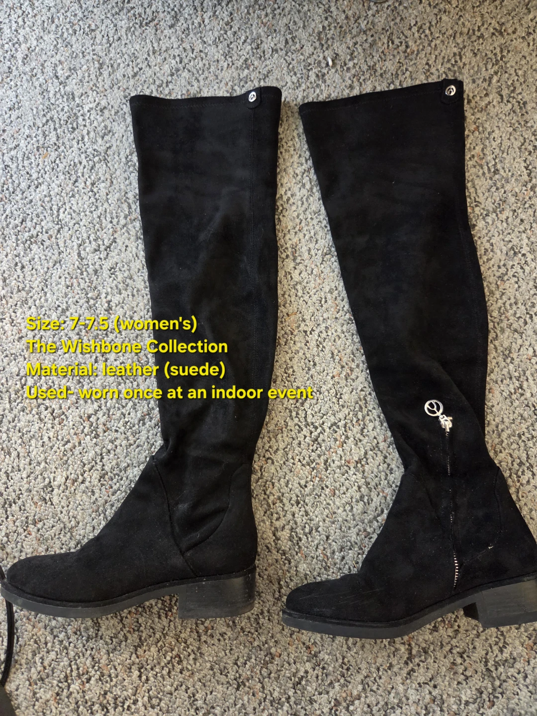 The Wishbone Collection Suede Thigh HighBoots