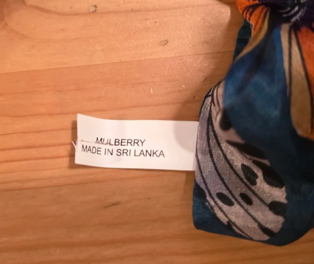 Mulberry 100% silk butterfly print scarf - photo 4