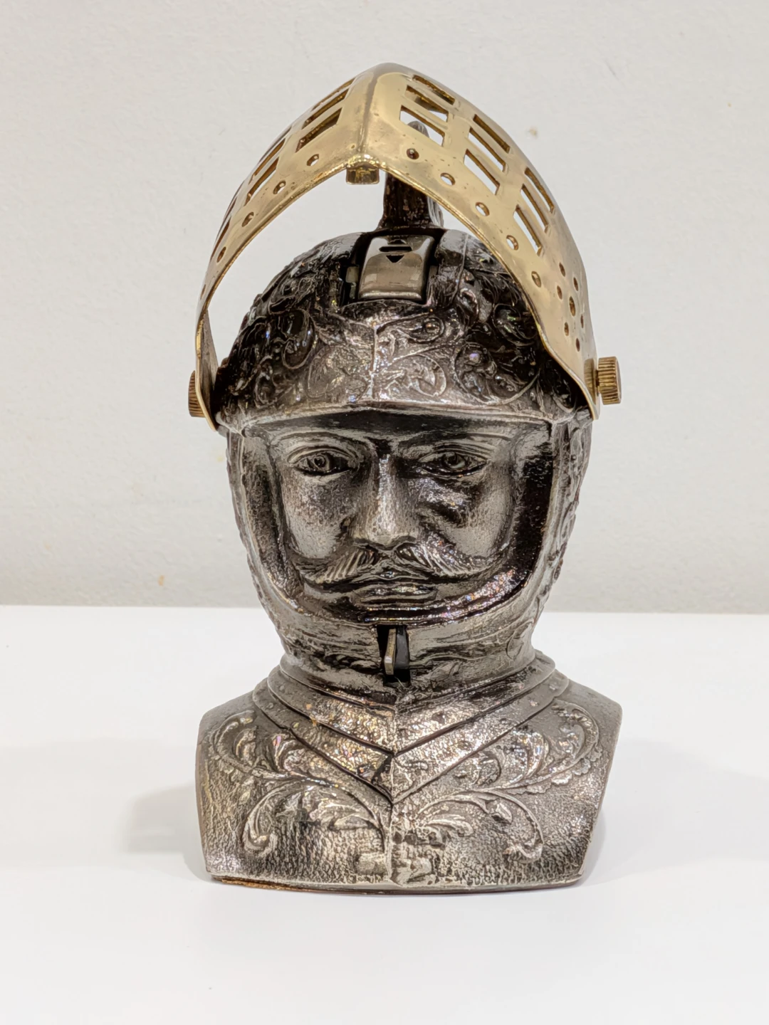 Vintage Table Lighter Knight Head