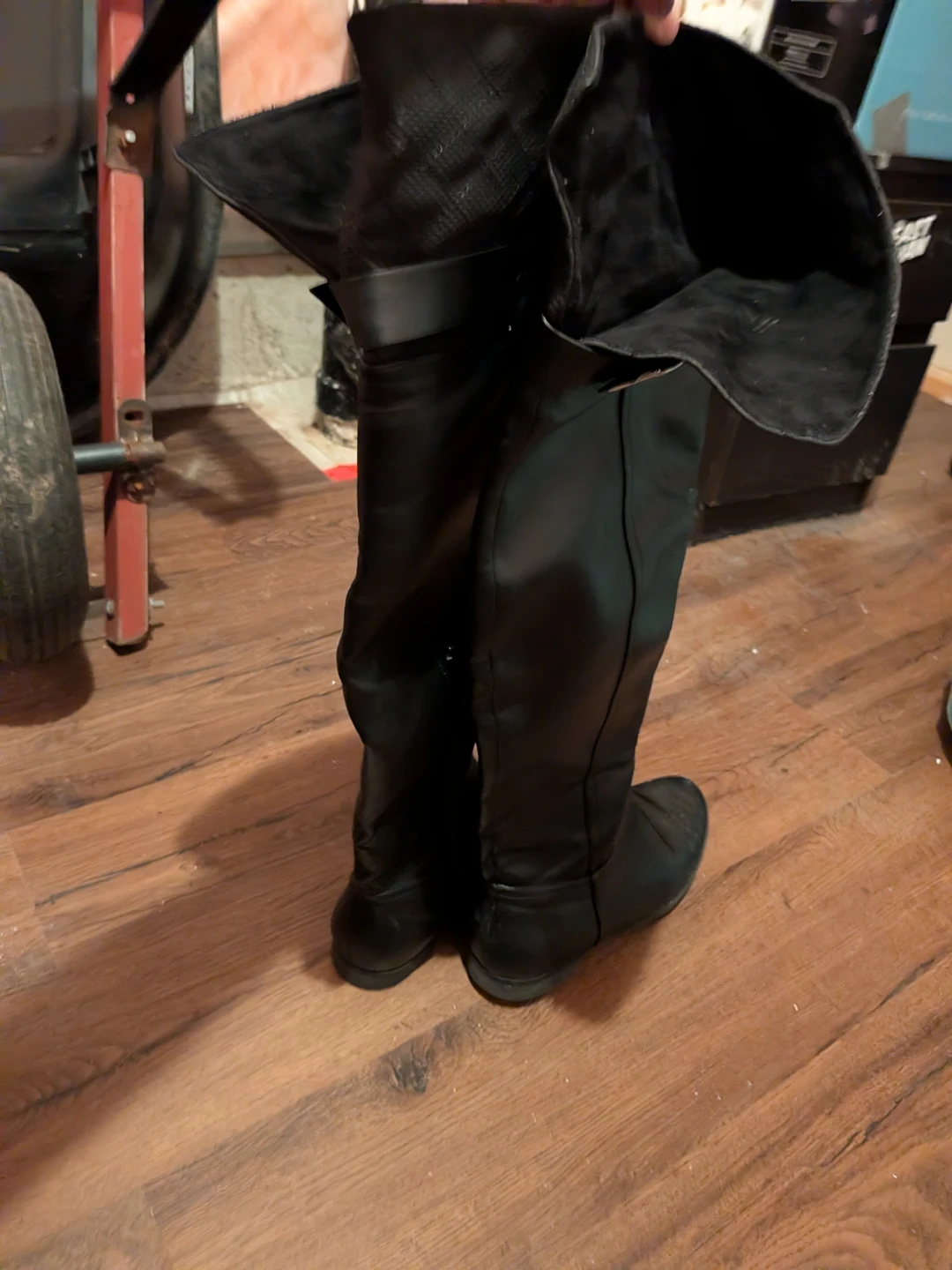 Black Leather Knee-High Boots and other shoes - photo 5