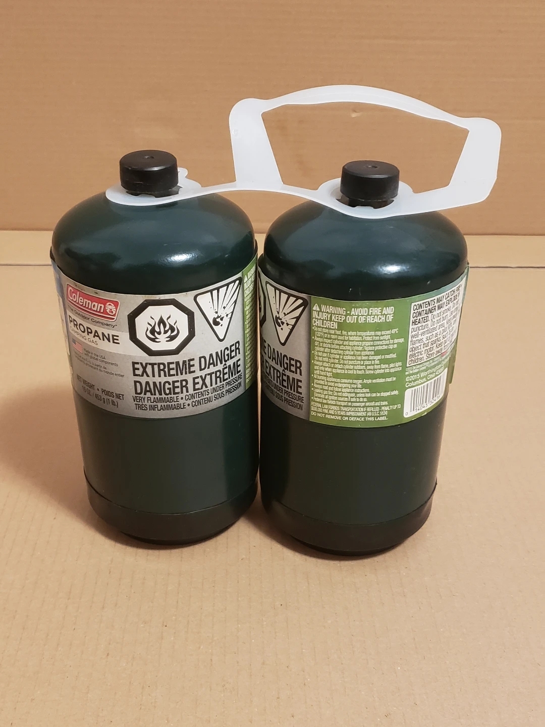 2 New Coleman Propane Fuel Cannisters 16 oz