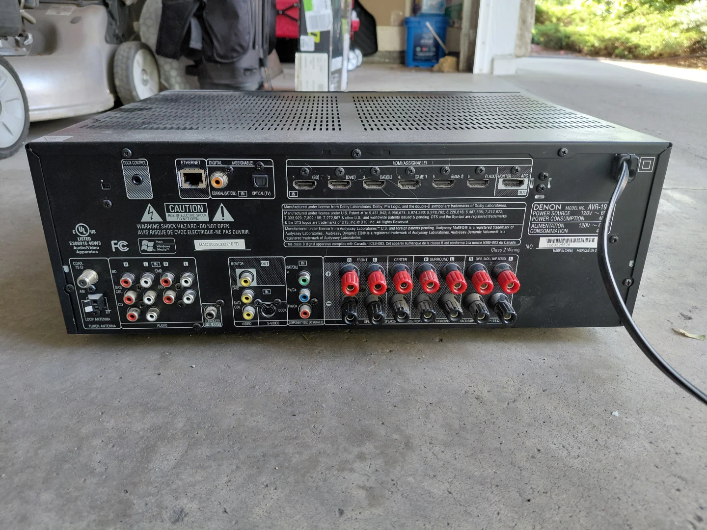 Denon AVR-1912 7.1 Channel AV Receiver - photo 2