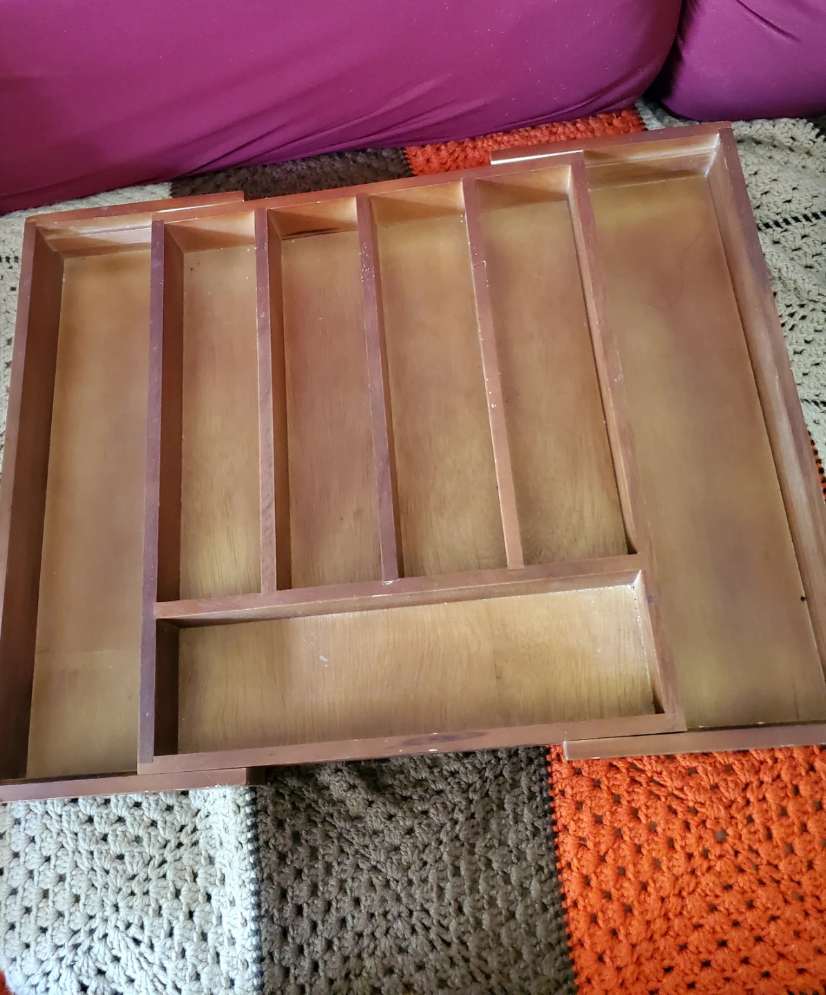 Wooden Cutlery Organizer Drawer/tray