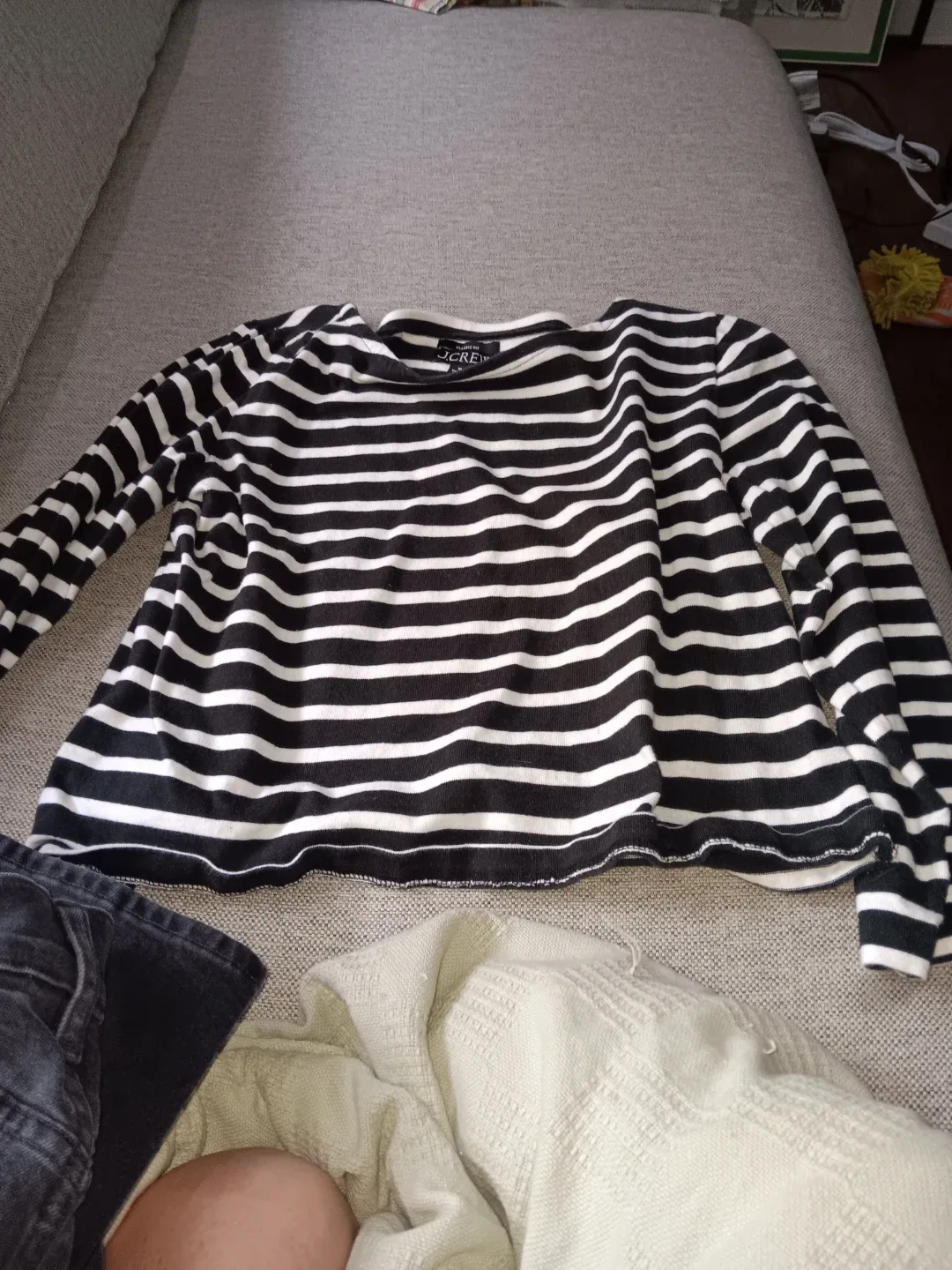 J. Crew Classic Fit Striped Long Sleeve T-Shirt - Size M - photo 2