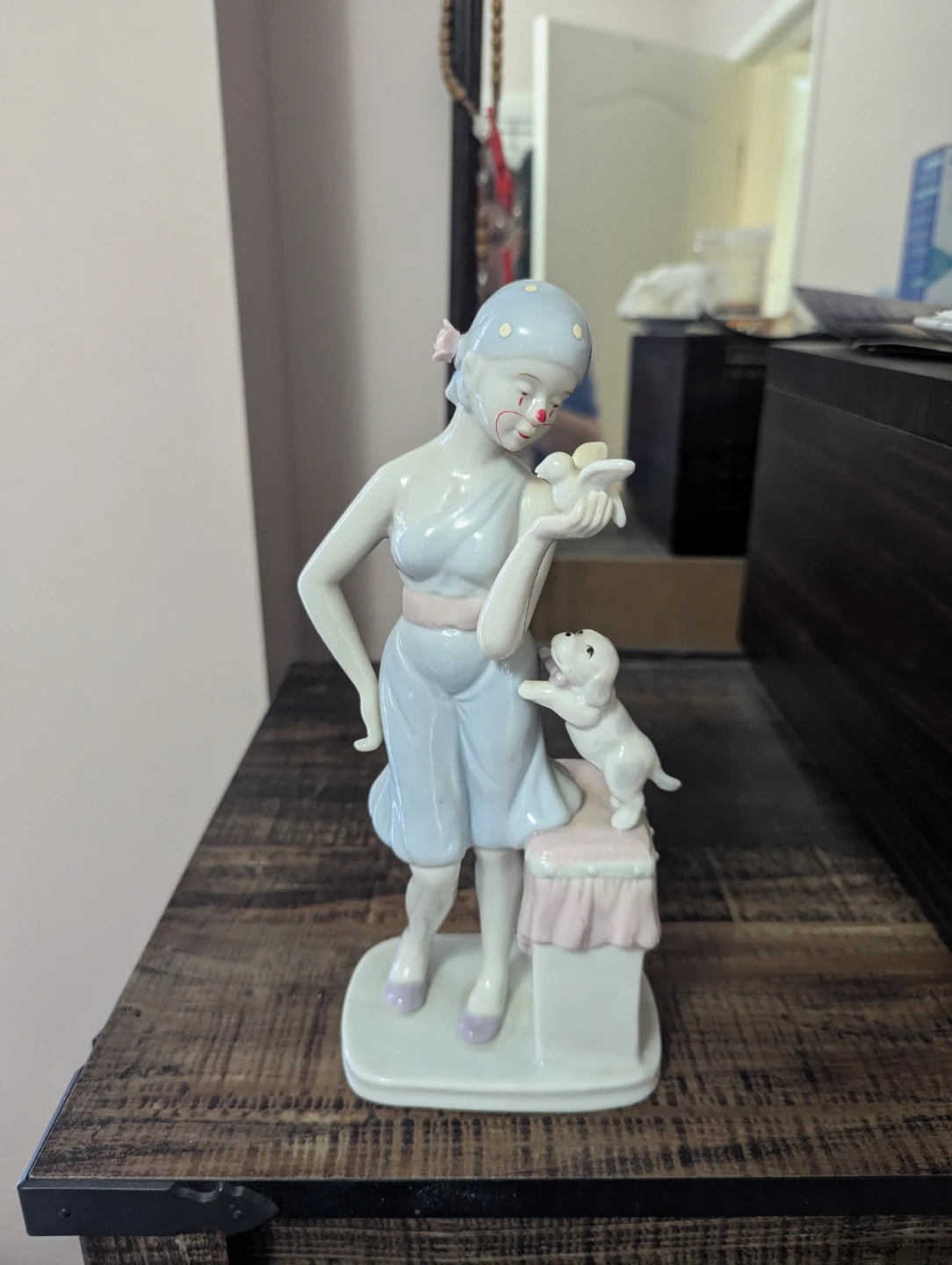 Lladro Porcelain Figurine - Girl with Dog and Butterfly - photo 2
