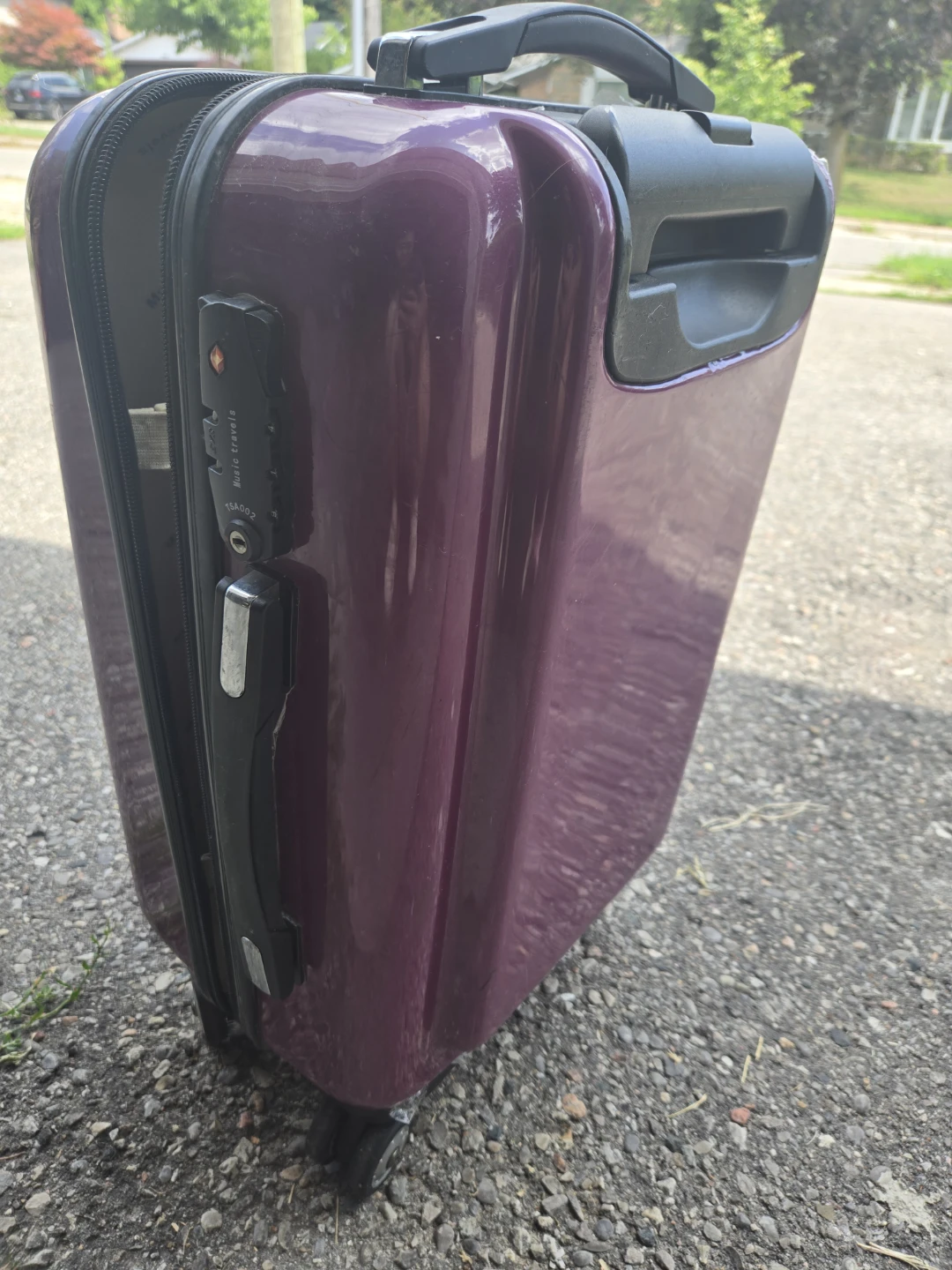 Purple Hardshell Carry-On Luggage - photo 2