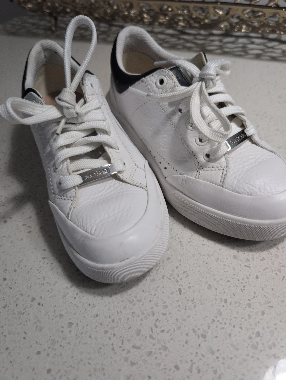 Geox Respira White Leather Sneakers - photo 3