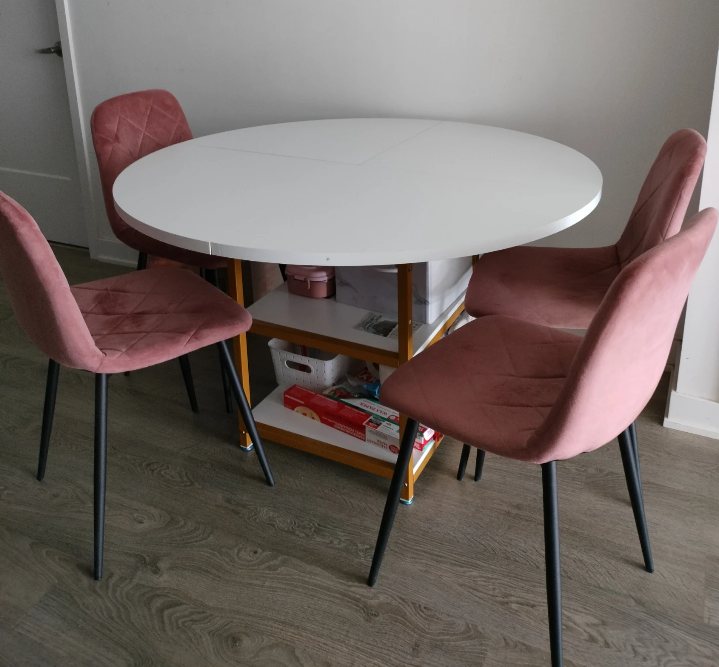 Round Dining Table with 4 Chairs - photo 2