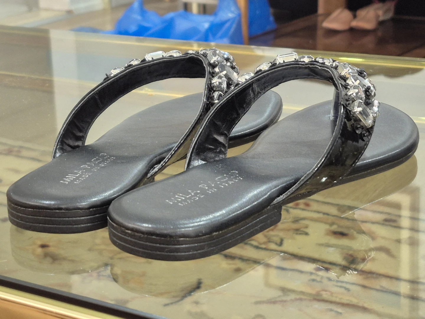 Mila Paoli Embellished Flip Flops - photo 3