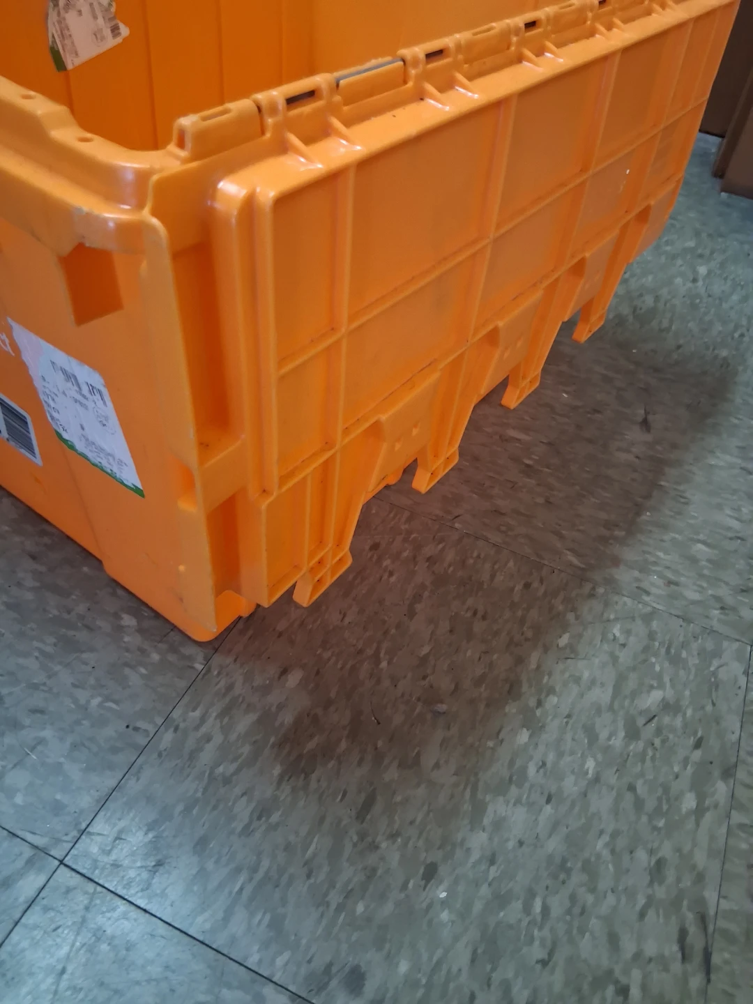Orange Storage Tote Container - photo 2