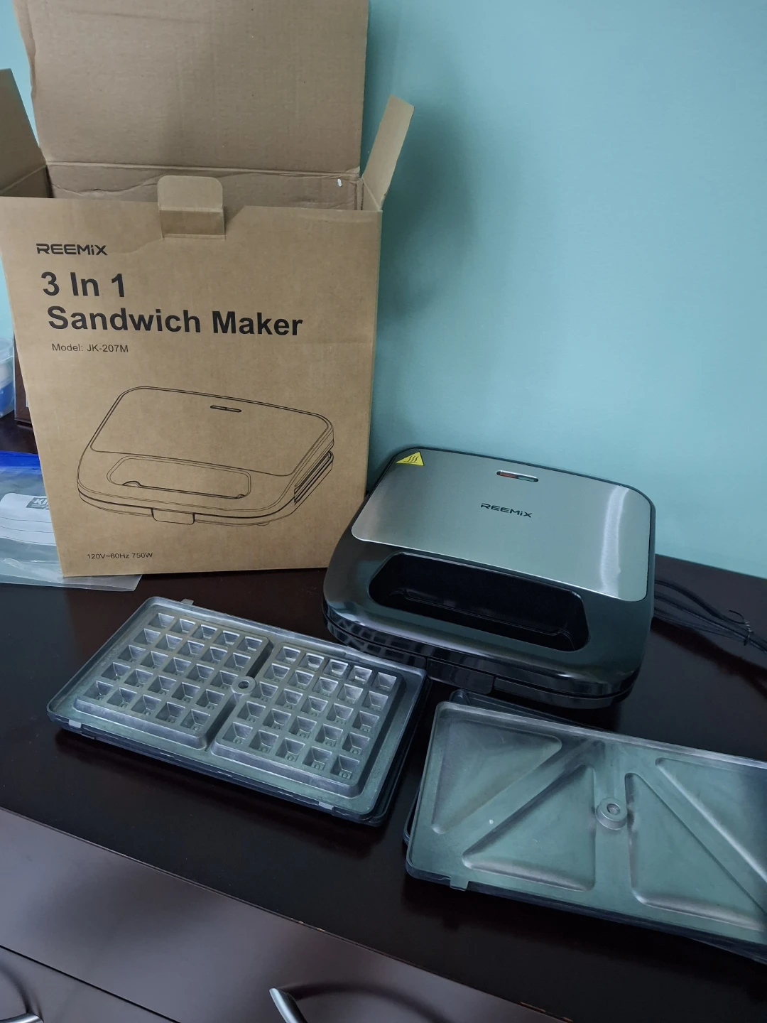 REEMIX 3 In 1 Sandwich Maker JK-207M