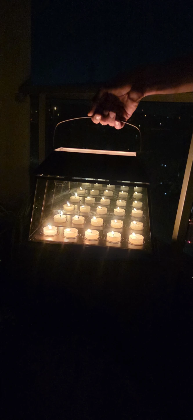 (NIB) PartyLite Infinite Reflections Lantern – Brand New In Box