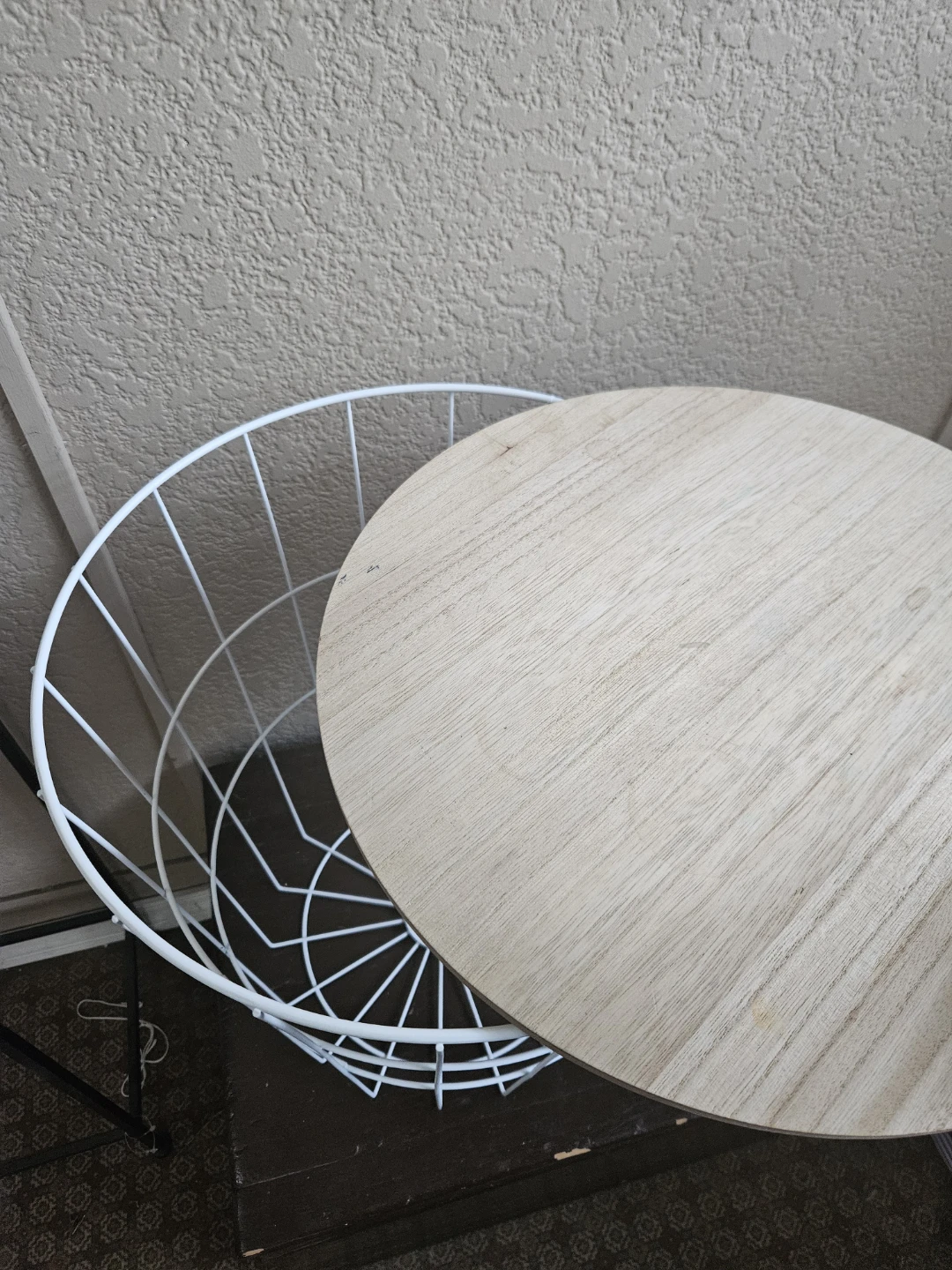 IKEA Wire Basket Side Table - photo 2