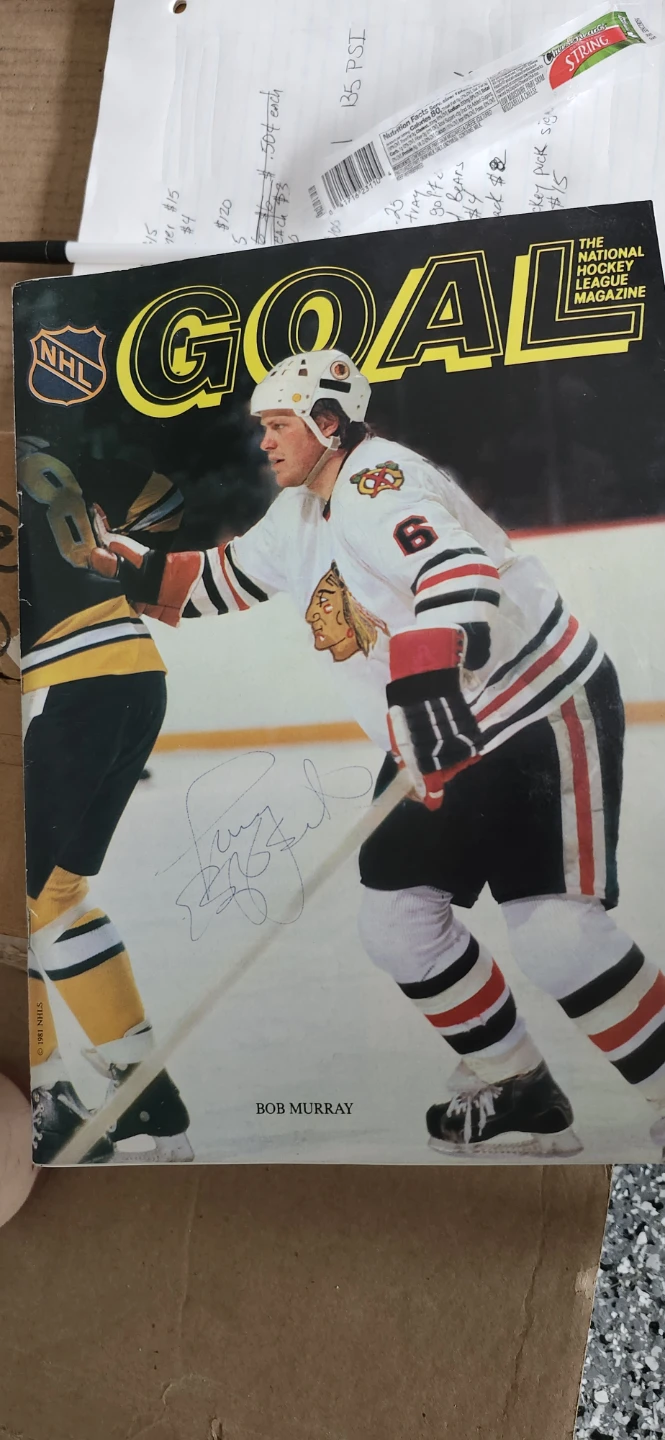 Toni Esposito Autographed NHL Magazine - photo 2