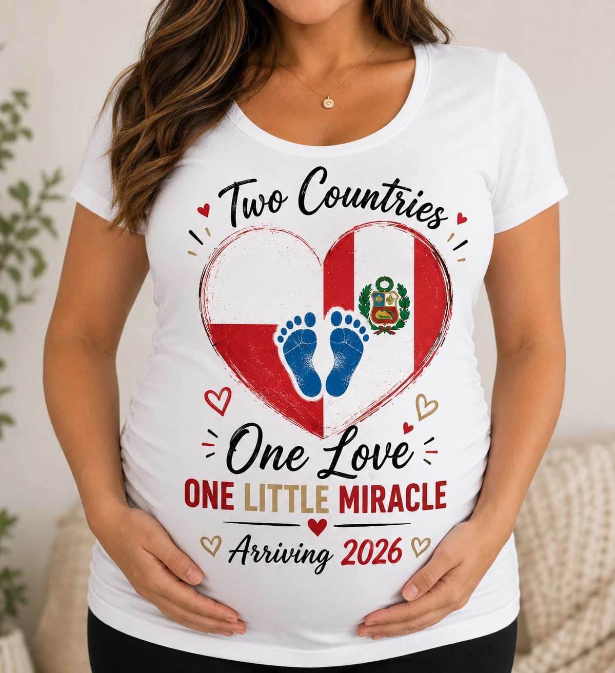 Maternity T-Shirt - Baby Loading & Hello World Designs - photo 4