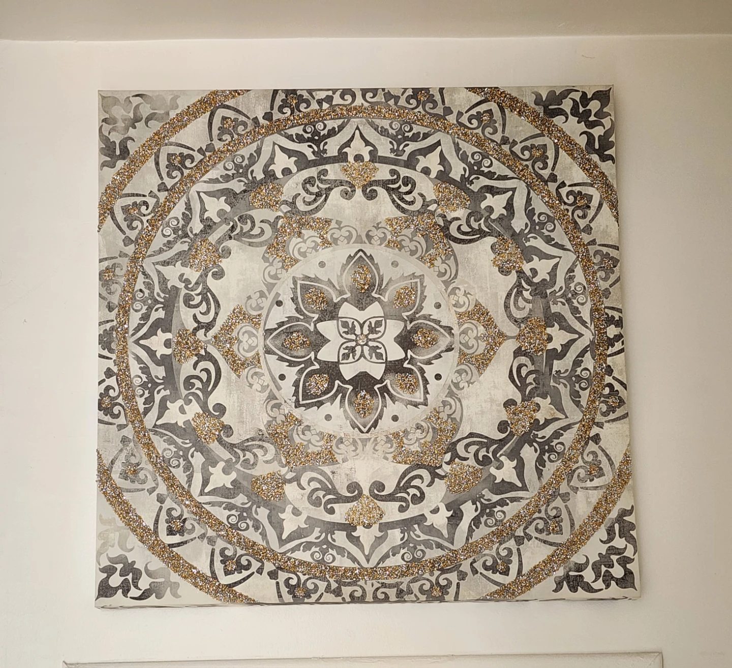 Mandala Wall Art with Glitter Accents - photo 2