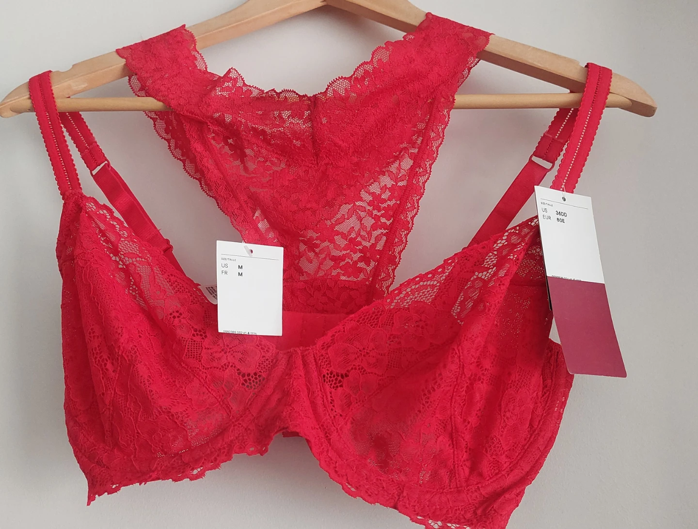 Red Lace Bra and Panty Set (BNWT)