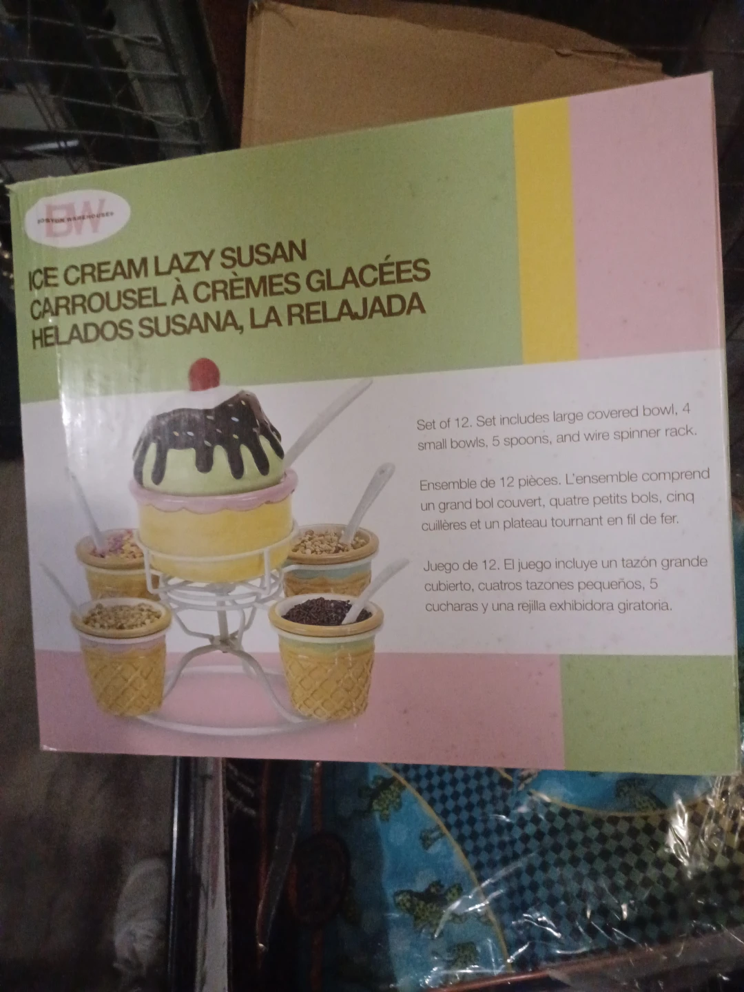 Ice Cream Lazy Susan Set of 12