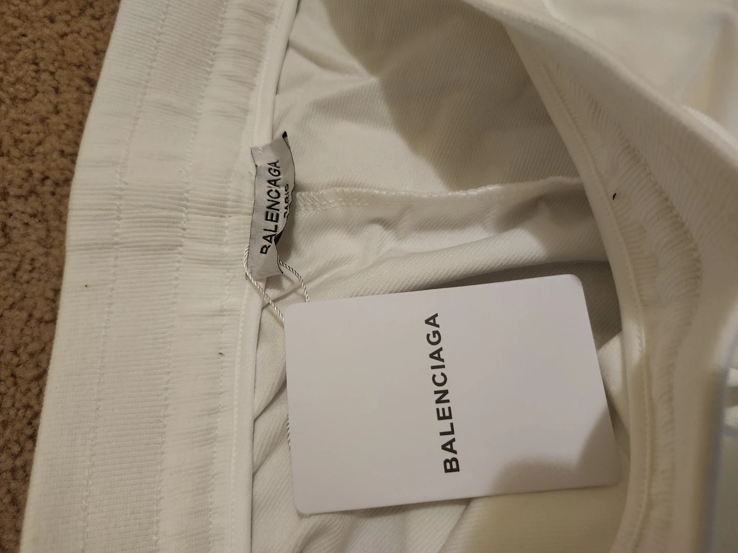 Balenciaga White Logo Track Shorts Size L - photo 4
