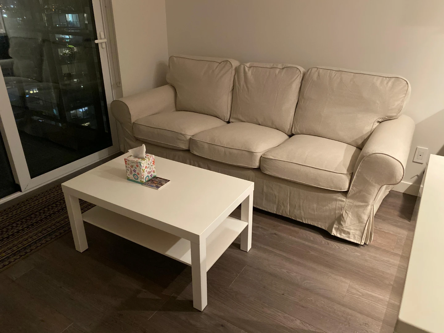 Cream 3-Seater Sofa - photo 2