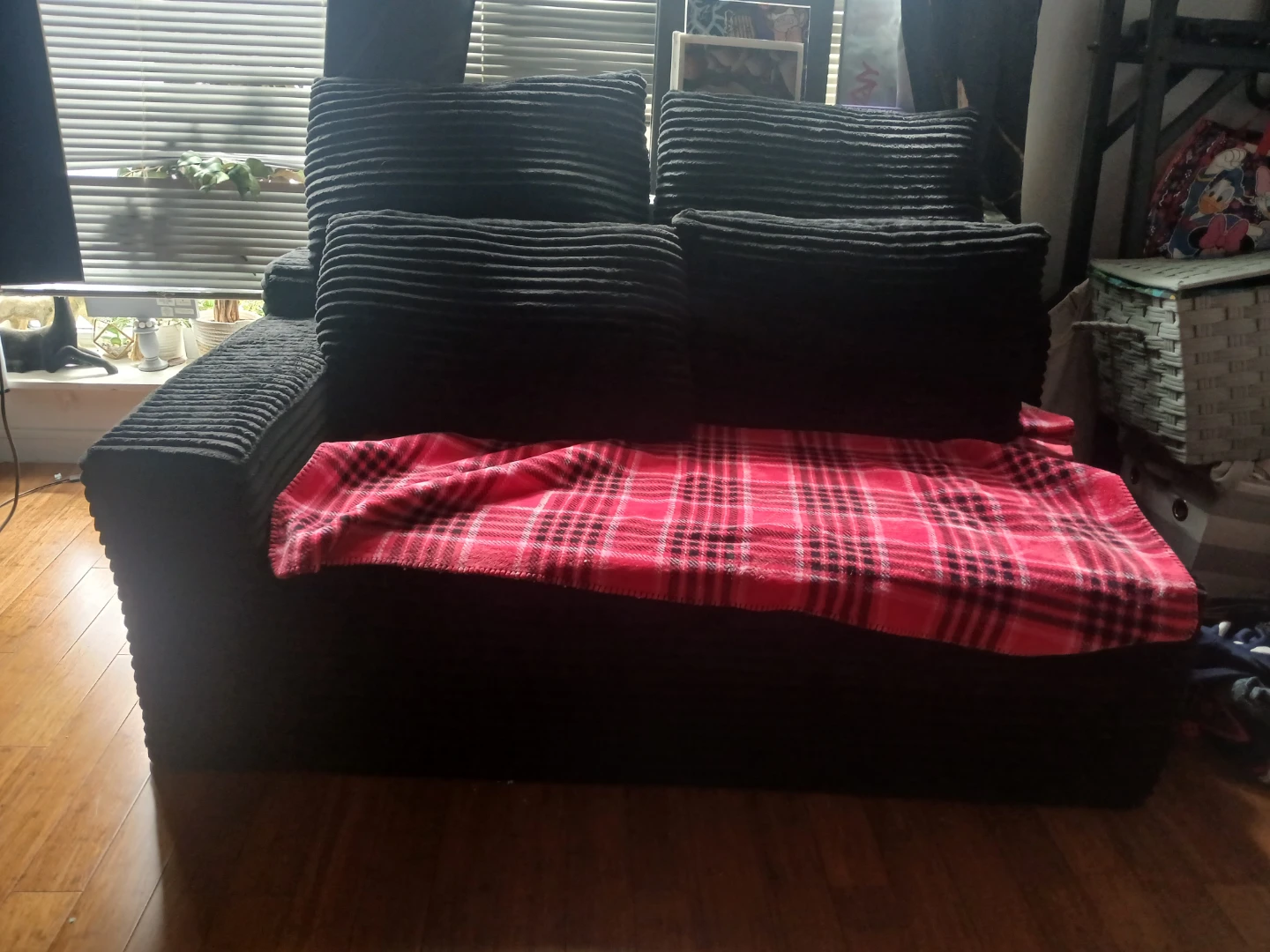 Black Corduroy Accent Pillows - photo 2