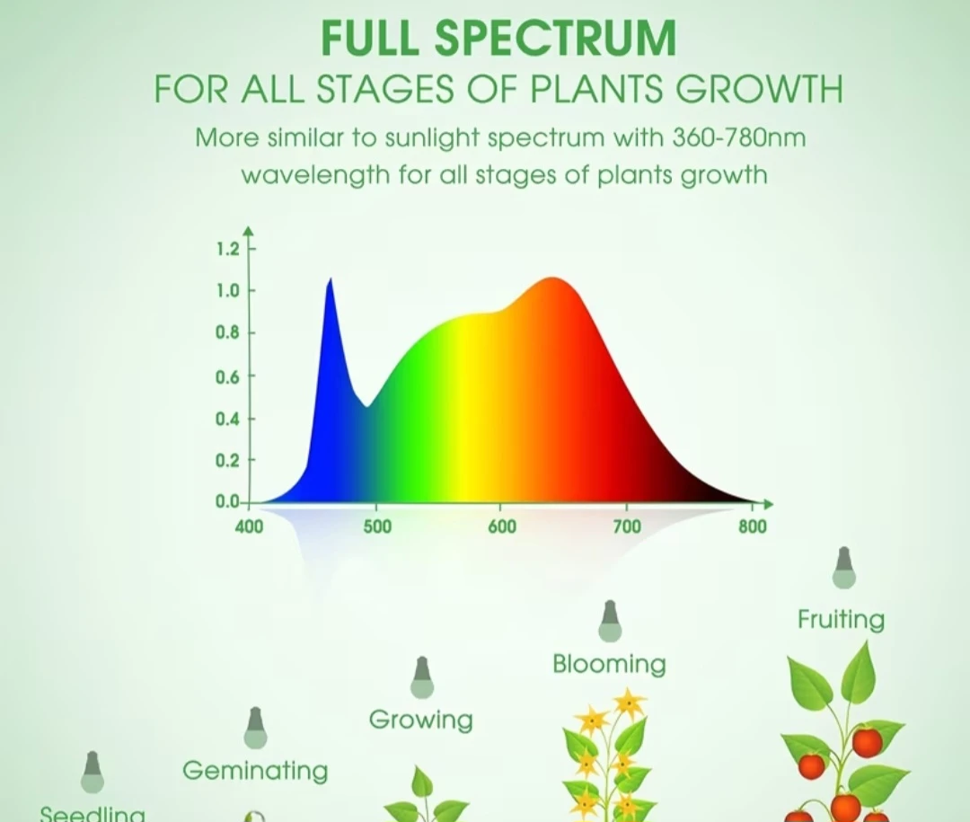 4 Pack Full Spectrum LED Grow Light Bulbs 9W - photo 4