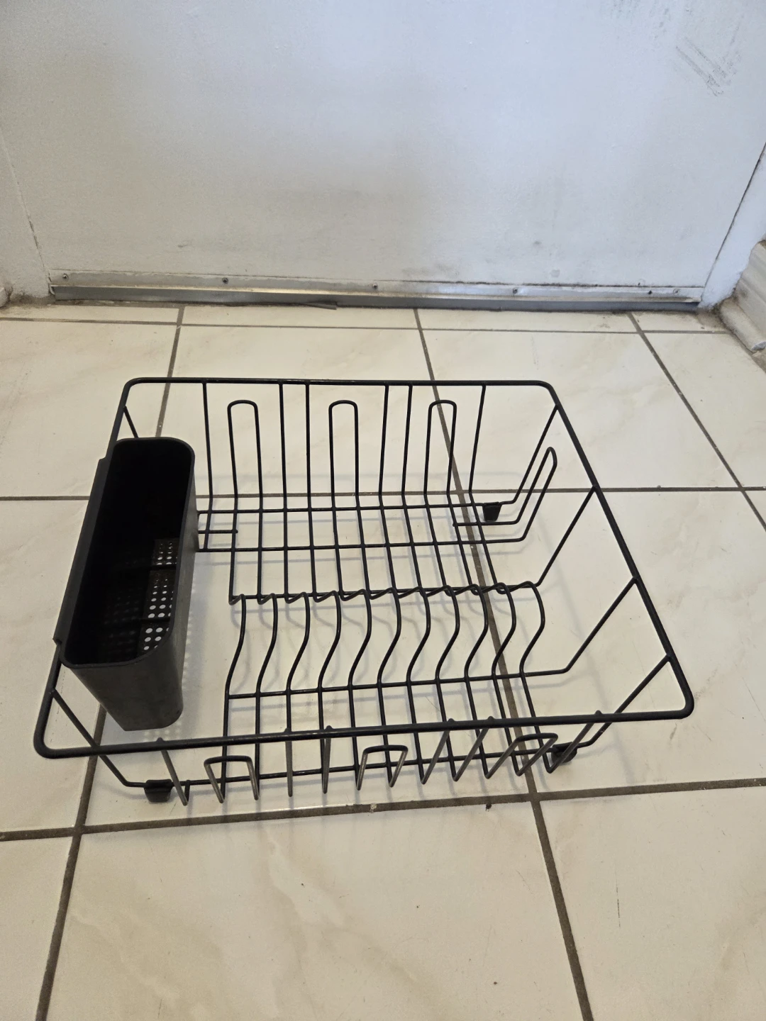 Metal Dish Drying Rack with Utensil Holder - photo 2