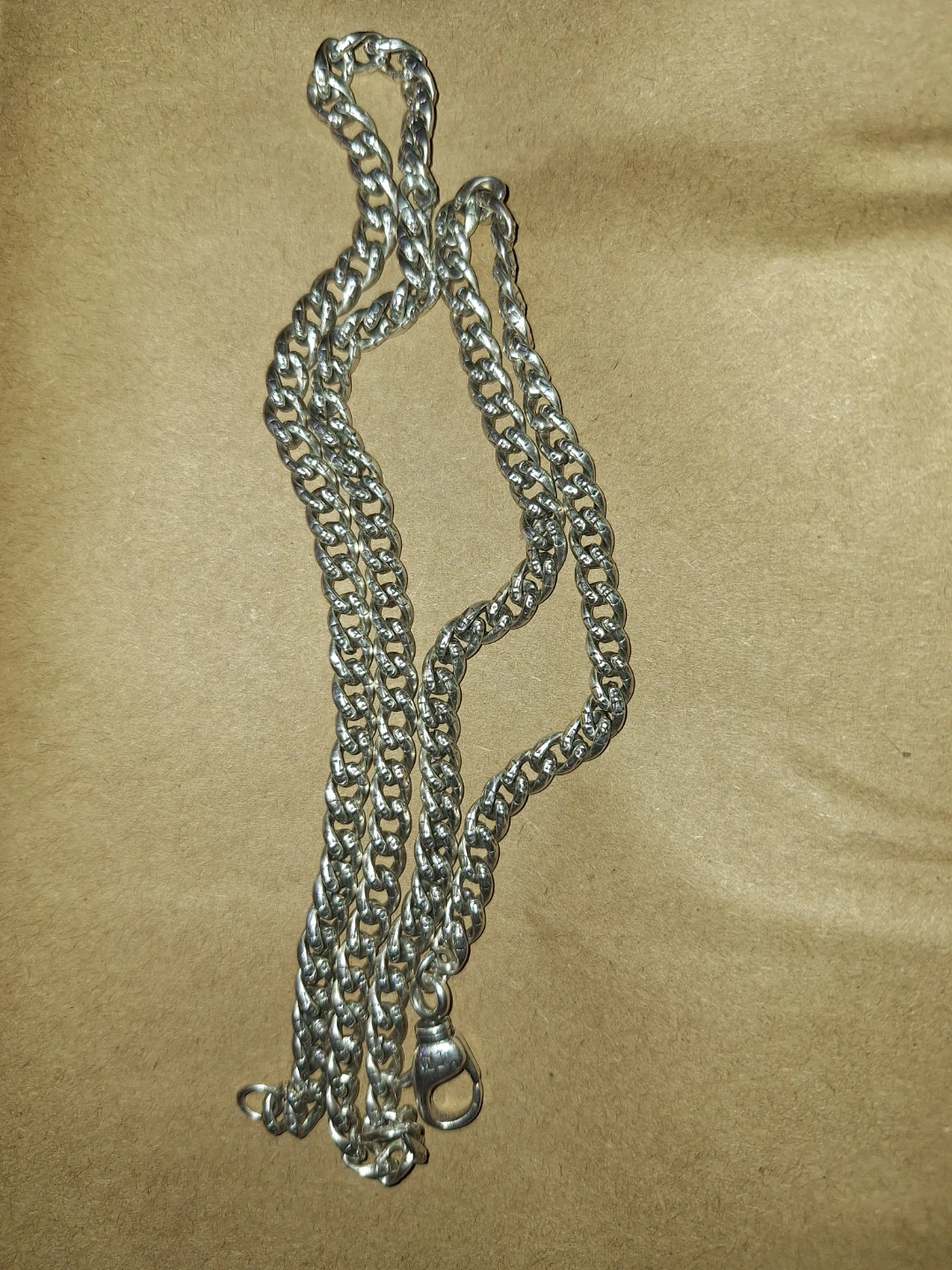Solid  Sterling Silver  Chain – 29g (Classic Curb) - photo 2